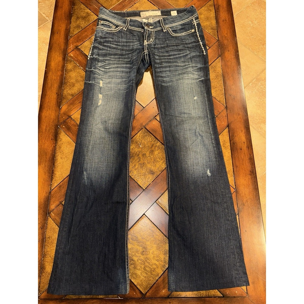 BKE Buckle Jeans Women's Size 30x32 Blue Stella Flare Stretch Y2K